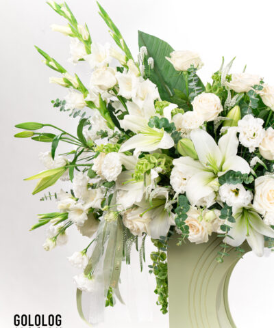 باکس گل پاییه دار سپیدار