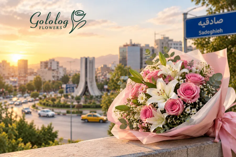 ارسال گل به صادقیه